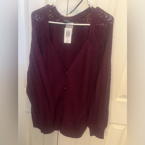 torrid Sweaters - Purple cardigan from Torrid NWT